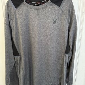 Spyder Men's Long Sleeve Gray Tee
